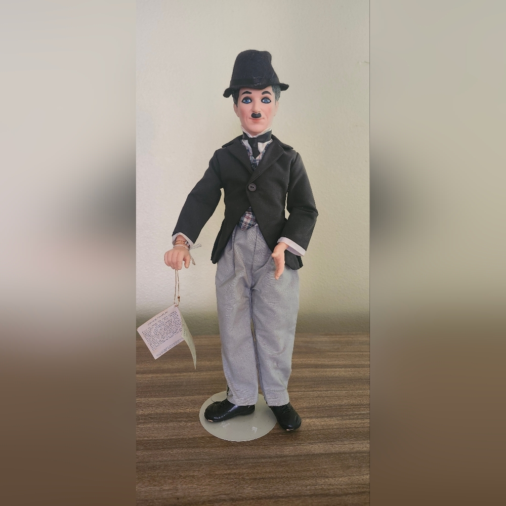 Charlie Chaplin Classic Black and Gray Toy Figure